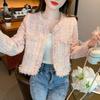 Chaqueta Holgada de Estilo Francés-Coreano de Gama Alta 2025: Top Versátil, Moderno, de Manga Larga, de Longitud Corta.