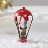 Iron Christmas Airplane Pendant Santa Flying Plane Hot Air Balloon Christmas Tree Hangers Decorative Hanging Rope