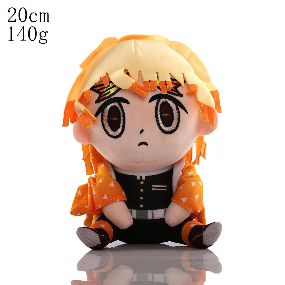 15-25cm Demon Slayer Cartoon Plush Toys Ghost Slayer Keychain Kamado Tanjirou Kamado Nezuko Kochou Figure Stuffed Doll Child Gif