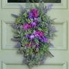 Purple Tulip Wreath, Tulip Lilac, Hyacinth, Hydrangea, Colorful, Spring/Summer Wreath, Home Decoration