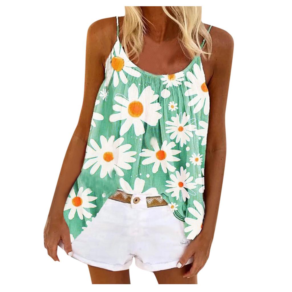 Womens Ladies Strappy Floral Summer Print Flared Vest Swing Dress Top Plus Size Womens Ladies Strappy Floral Summer Print Flared Vest Swing Dress Top Plus Size