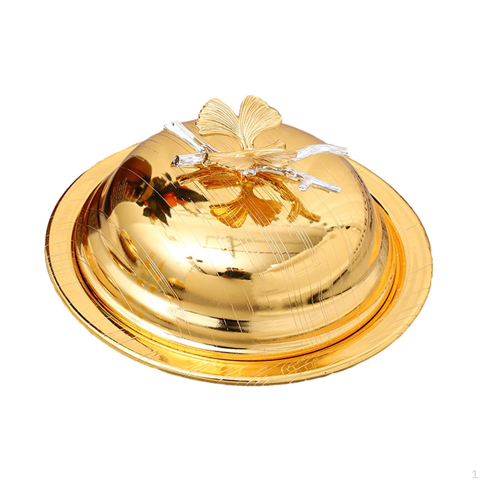 Классическая масленка с крышкой – декоративный поднос для развлечения Round