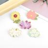 Creative Floral Design Fashionable Sunflower And Lily Brooch Pin For Unisex Style