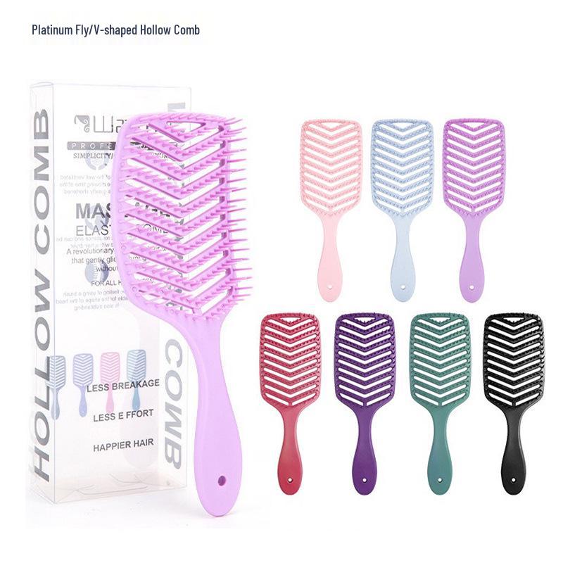 

Hollow V-Shaped Scalp Massage Comb