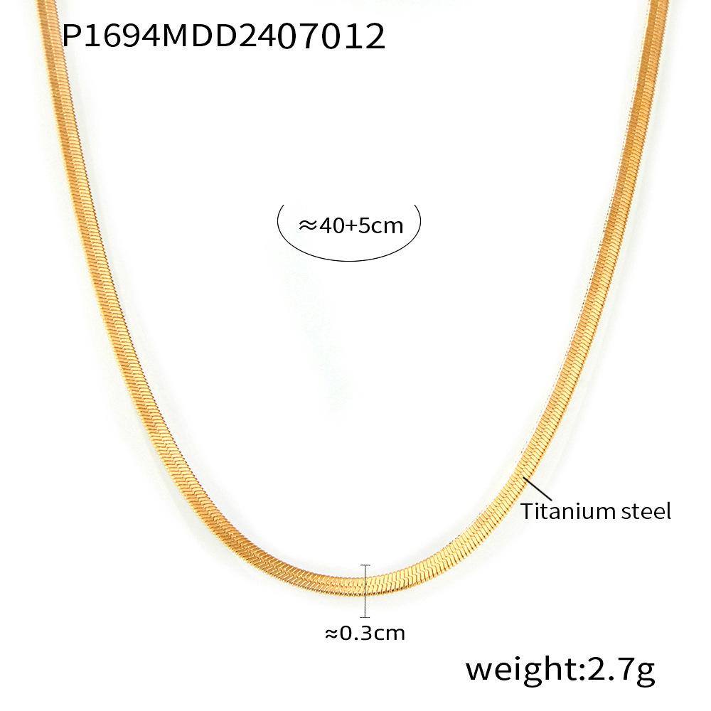Elegant Five-Petal Flower Zircon Bracelet  Double Layer Clavicle Necklace Set with Colorfast Titanium Steel