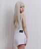 ILLIO White Biker Layer Shorts