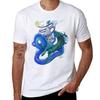 Colorful Dragon Wrapping Tshirt Casual Everyday Short Sleeve Tshirt