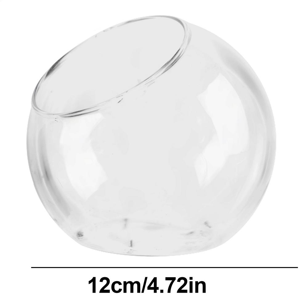 Planter Terrariums Glass Round Terrarium Fish Bowl Plant Flowerpot Vase Air Plant Container Glass Home Display Centerpiece
