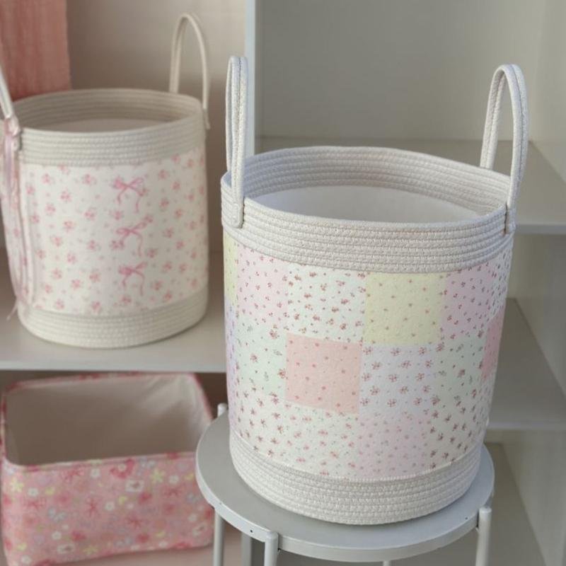 Stylish Fabric Clothes Bin With Reinforced Structure For Dorm Apartment Or Nursery Arrangement