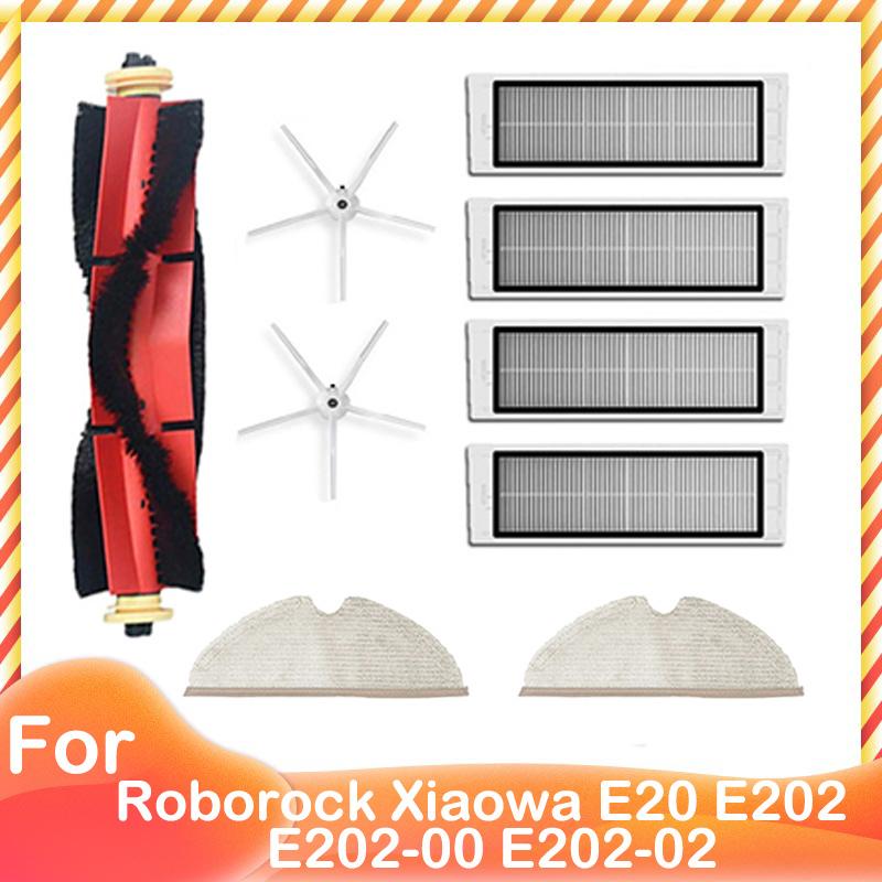 Spare Main Brush Side Brush HEPA Filter Mop Cloth Front Castor for Xiaomi Roborock Xiaowa E20 E202 E202-00 E202-02 Robot Vacuum