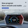 Auto HUD Digitaluhr KMH RPM Kilometerzähler OBD GPS Head Up Display 4,3 Zoll Tachometer P17 Multifunktionaler Überdrehzahlalarm