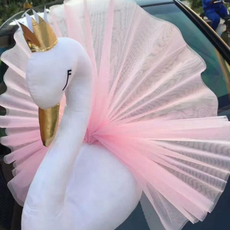 INS Cartoon Tiere Kopf Wanddekoration 3D Kinderzimmer Ornamente Elefant Schwan Heim Anhänger Kinder Baby Mädchen Zimmerdeko Geschenk