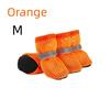 Summer Breathable Mesh Puppy Shoes 4Pcs Set Soft Anti-Slip Sole Adjustable Paw Protector Boots for Pet Outdoor Camping