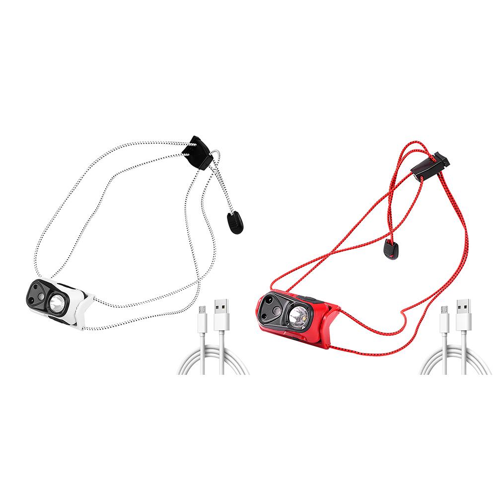 Waterproof LED Headlamp Motion Sensor Headlight USB Rechargeable Head Torch for Outdoor Running Hiking Accessories