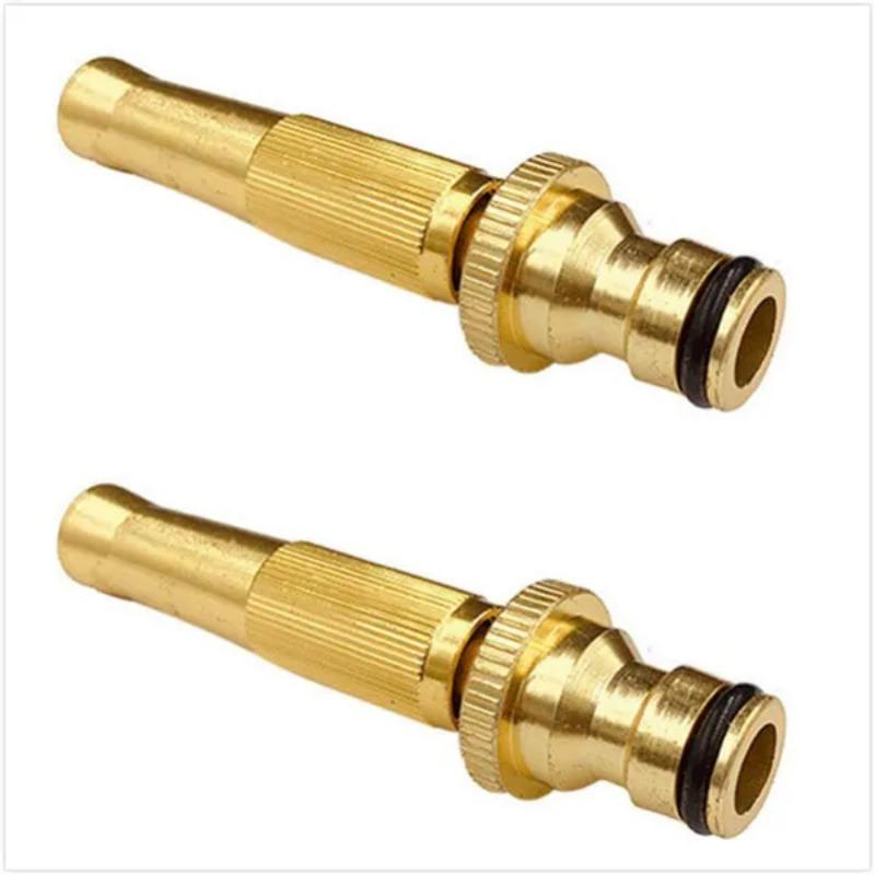 1Pc Household Brass Water Gun Spray Nozzle Adjustable High Pressure Garden Hose Spray Connector