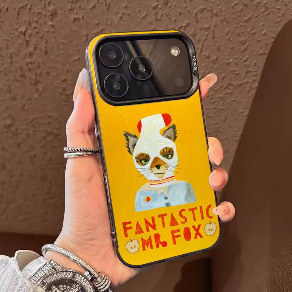 The F-Fantastic Mr. Fox  Phone Case For iPhone 17 16 15 14 13 12 11 Pro Max Plus Silver candy Matte Cover