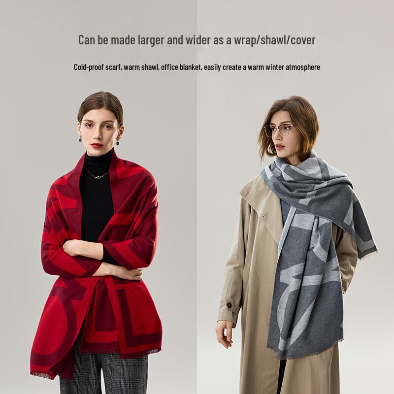 ELLE Women's Versatile Winter Shawl Scarf