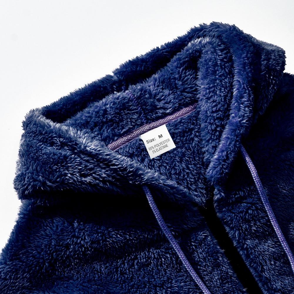 2025 Amerikanischer Stil Herbst/Winter Jacke Herren Dick Warm Doppelseitige Fleecejacke Lockerer Reißverschluss Cardigan Lässige Kapuzenjacke