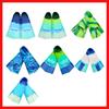 Eco-friendly Soft Silicone Hot Sell Custom Logo Full Foot Diving Fin Adult Kids Short Blade Swim Fins for Snorkeling Diving