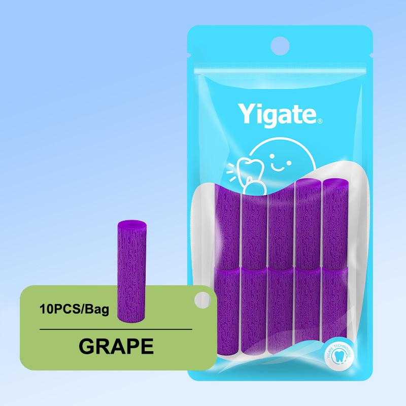 10Pc Dental Stick Fruit Flavor Orthodontic Bite Aligner Chewies Silicone Teeth Stick Bite Tree Pattern Design Tooth Chew Aligner
