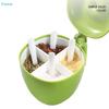 Apple-Shaped Multi-Compartment Seasoning Box,4-in-1 Kitchen Spice Container with Spoons and Lids