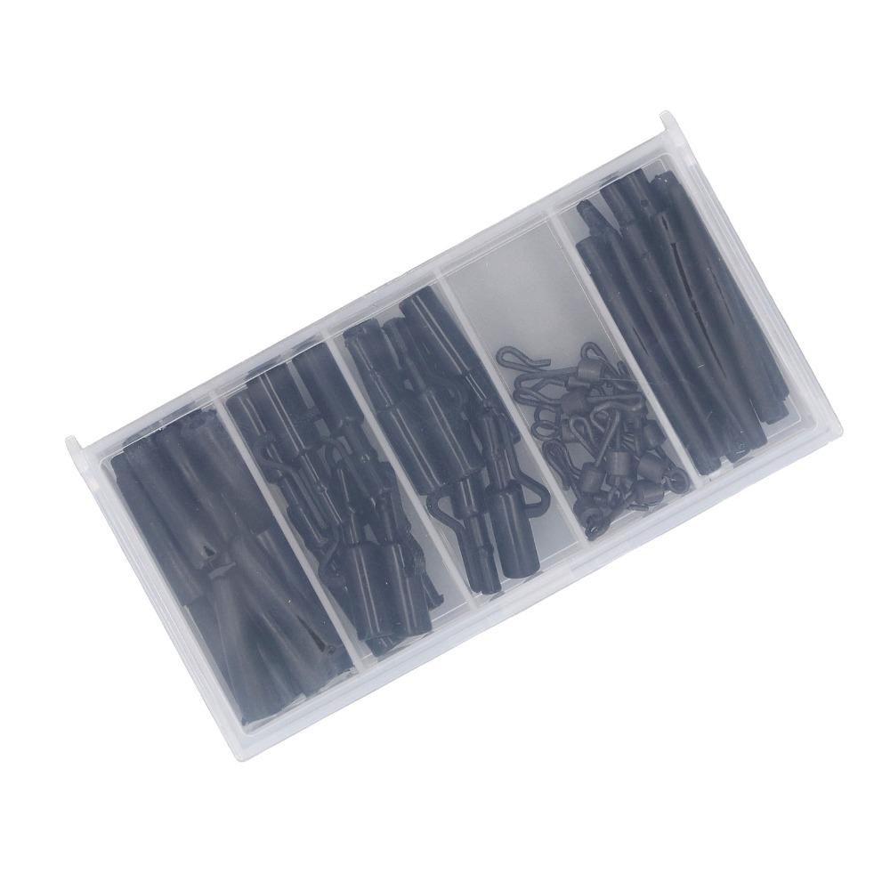 60PCS with Leader Clip Carp Fishing Tackle Kit Fishing Accessories Set  for Carp Anglers