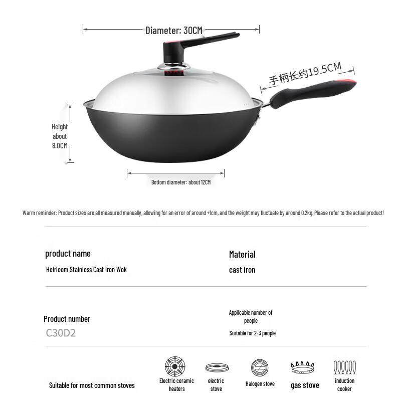 Chui Da Huang Heritage Uncoated Cast Iron Wok