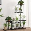 Movable Tiered Metal Plant Stand