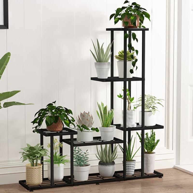 Movable Tiered Metal Plant Stand