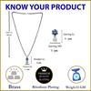 Rhodium-Plated Silver Toned Green Cubic Zirconia Studded Floral Shaped Cute Pendant with Earrings Jewellery Set