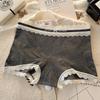 Retro Flat-Leg Women's Class A Cotton Antibacterial Lengthened & Widened Panties with All-Cotton Crotch.