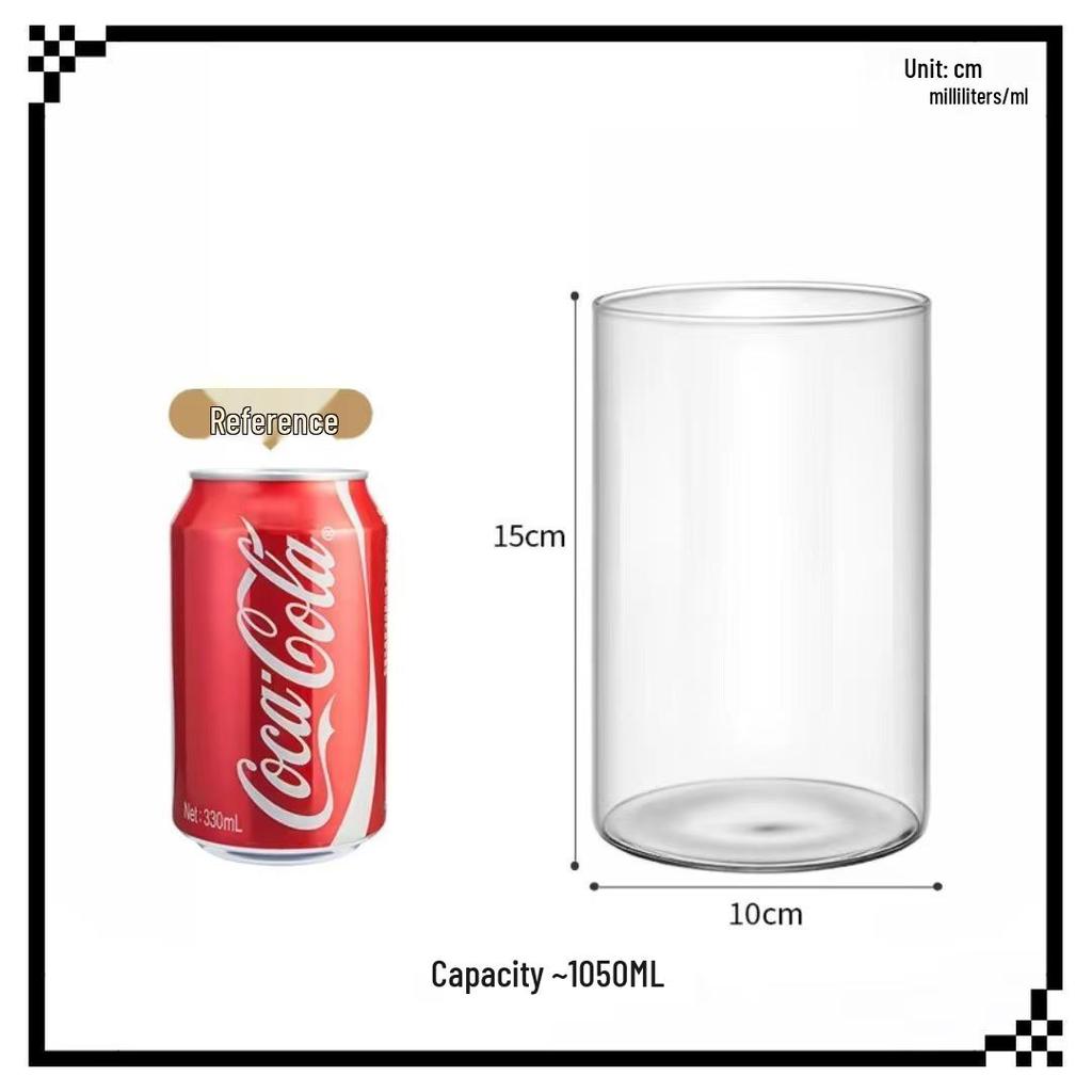 Minimalist High Borosilicate Glass Candle Cup – Heat-Resistant Aromatherapy Holder