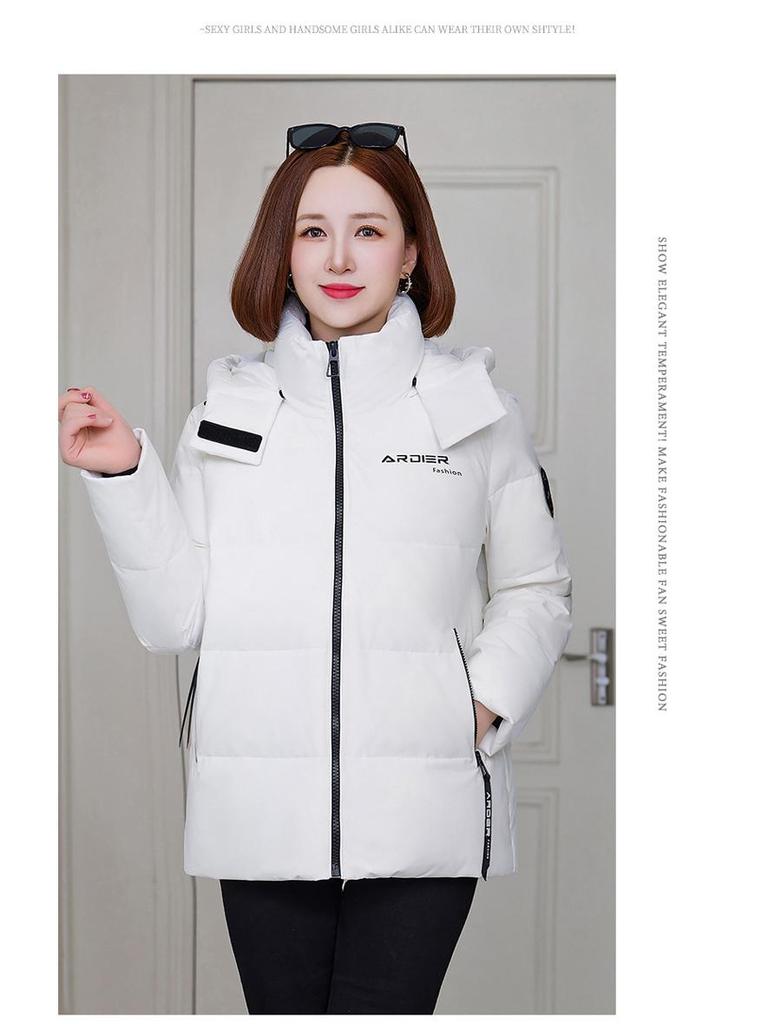 Women's 2025 New Petite Down Jacket: Short, Stylish, Warm, Hooded, Simple Autumn & Winter Outerwear