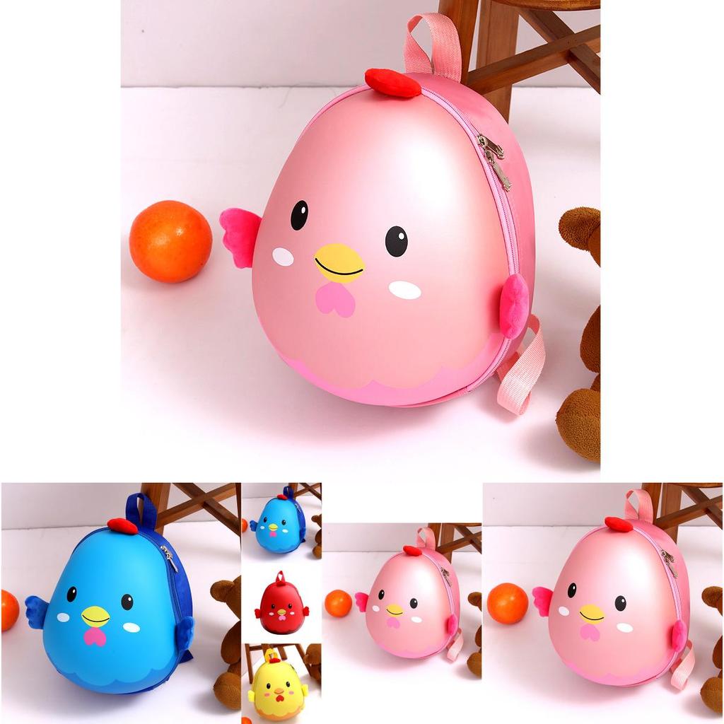 Adorable Cartoon Eggshell Backpack For Kids Ages 3-6 Boys And Girls Preschool Bag