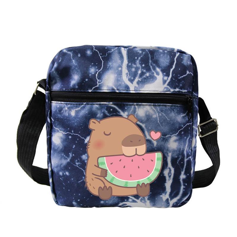 Fashion Versatile Children'S Portable Shoulder Bag Printed Trend Multifunctional Oblique Span Bag