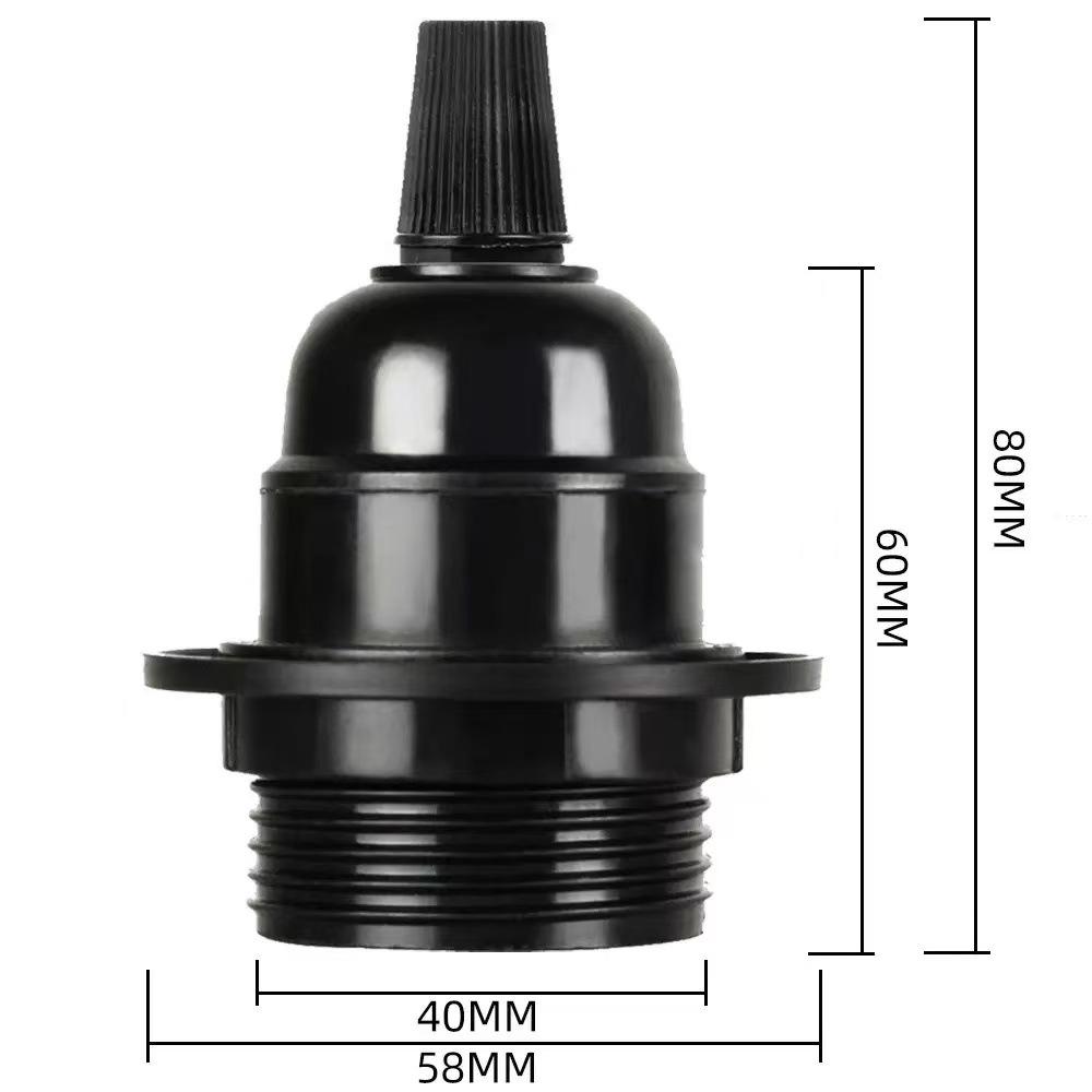 

4.5m Dimmable Hemp Rope Wire with Plug and Bohemian Retro Lampshade American Standard