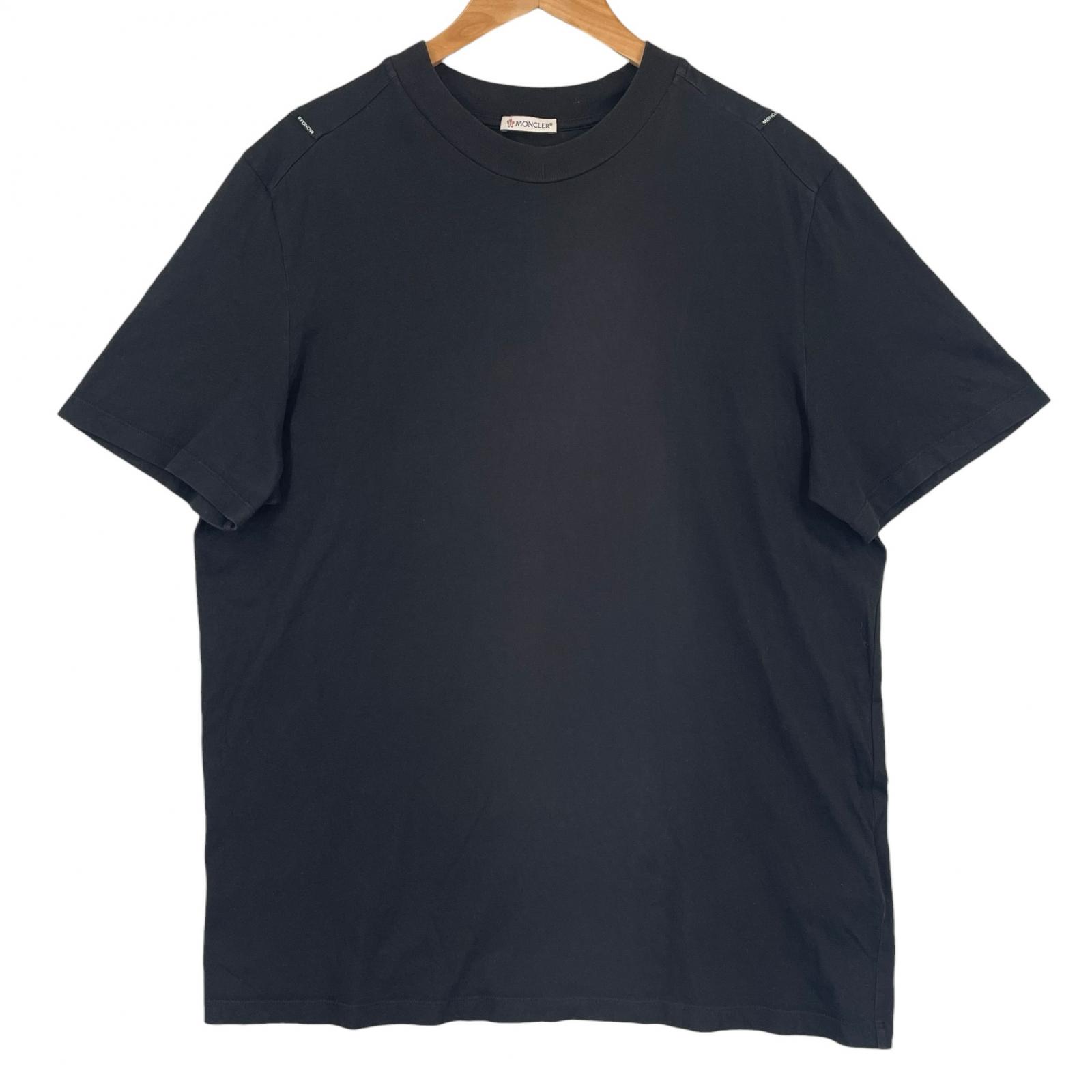 

MONCLER L MENS Short Sleeve T-shirt Black Authentic Model C-SCOM-21-26924