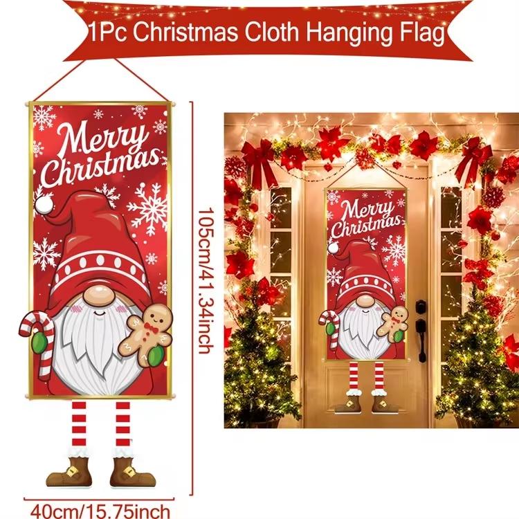 Merry Christmas Hanging Flag Christmas Decorations For Home 2026 Christmas Door Banner Xmas Gifts Navidad Happy New Year 2026