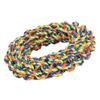 Dog Rope Ring Toy Soft Cotton Rope Corn Ring Teeth Cleaning Relieve Boredom Bite Resistant Pet Chew Ring Rope