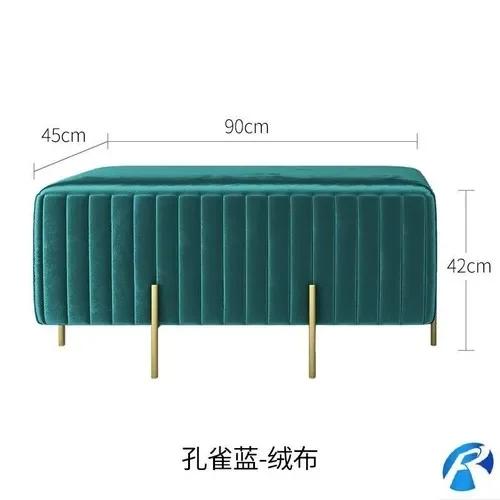 Hocker für Zuhause, Schuhe, Umkleidekabine, Hocker, kreativer Garderobenhocker, Sofa, Tritthocker, Schlafzimmer, bequeme Flanell-Bettbank