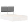 Bed Frame with Upholstered Headboard Light Grey 120 X 190 Cm