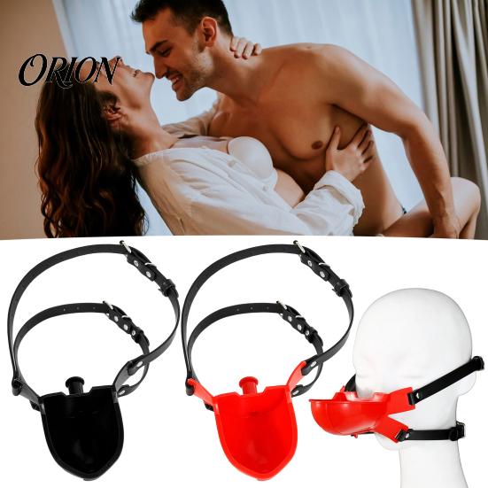 Sensual Bondage Props Mouth Gag, Breathable Ball Gag with Adjustable Strap for Couples, Soft Plugs Adult BDSM Role Play Toy, Unisex Sex Toy Men Women