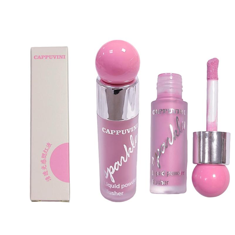 Cappuvini Gloss Clear Water-Like Blush Liquid Sweet Girl'S Energetic Blush For Daily Whitening Naturally Breathable Lightweight