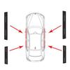 4Pcs Car Door Edge Sill Protector Anti-scratch Sticker Universal Carbon Fiber for Car Front Rear Doors Exterior Protection Decal