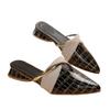 Fashion Snake Patterned Women Slippers 2025 Summer Pointed Toe Sandals Closed Toe Comfortable Fashion Casual Commuting Outdoor Slippers