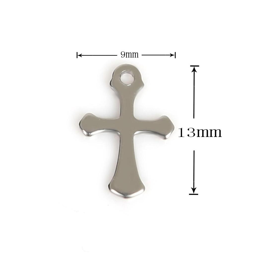 50Pcs Geometric Pendant Stainless Steel Charms For Women Kids Necklace Bracelet DIY Jewelry Making Accessories