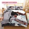 Chainsaw Man  Pattern Bedding Quilt Set  Home Decoration  Gift (1 * Duvet Cover + 2 * Pillowcase  Without Core)