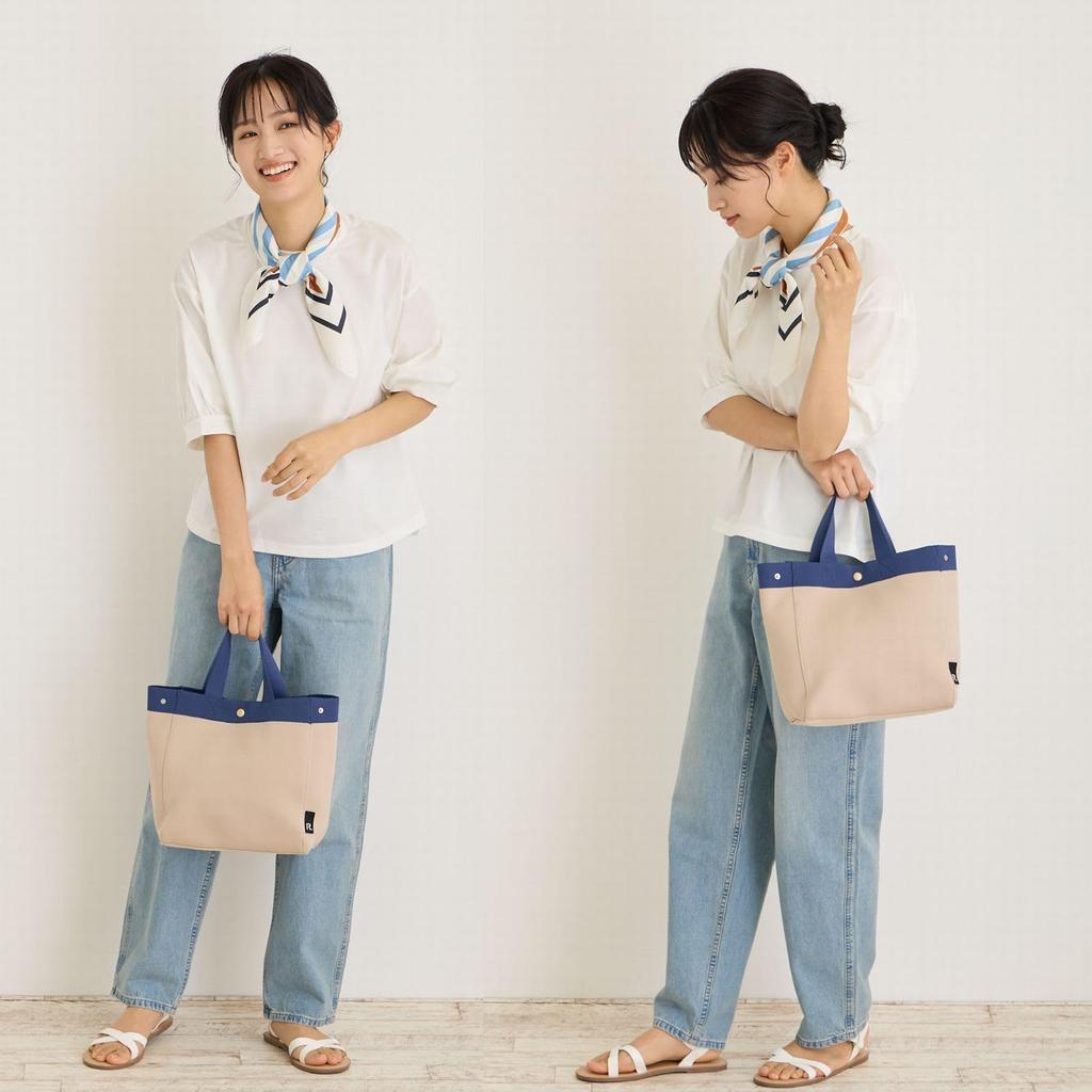 1144 Mini-Tragetasche Sub Bag Lunch Bag SN Square [Rootote] Ruful-A (02 Beige)