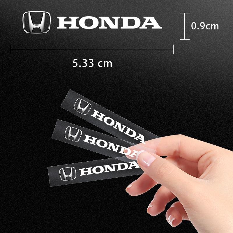 Náhodné samolepky do interiéru auta Styling emblému volantu pro Honda Fit Mugen Insight Type S R VTEC DOHC Modulo Vezel Legend RR Si