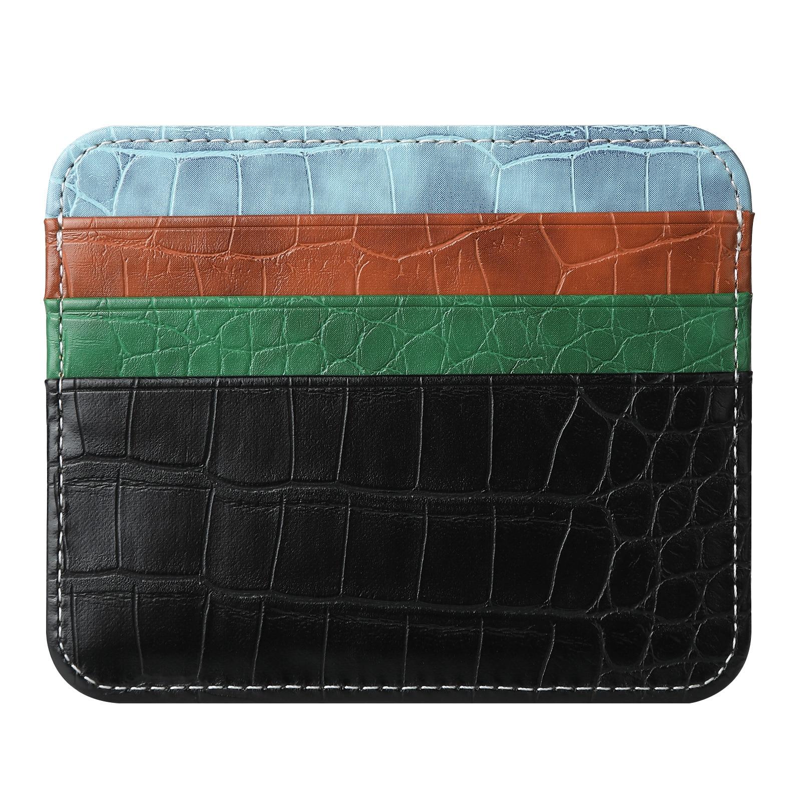 

Новый тонкий мужской кошелек из искусственной кожи для монет, денег, карт, мужской тонкий мини-ID, бизнес-держатель для кредитных карт, небольшой кошелек для карт для женщин